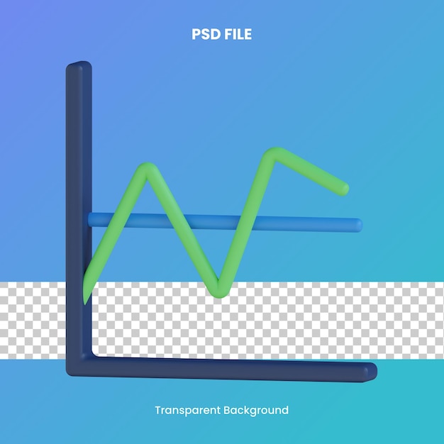 variabiliteit 3D-rendering pictogram illustratie psd-bestand transparante achtergrondanalyse