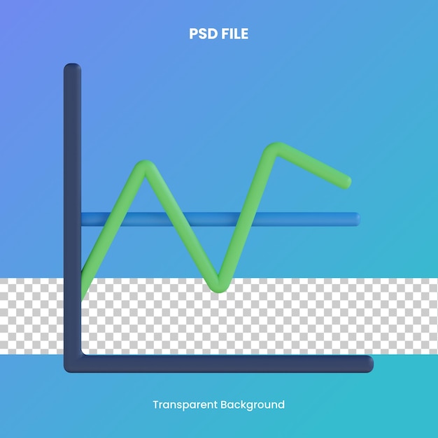 PSD variabilità 3d rendering icona illustrazione psd file sfondo trasparente analisi