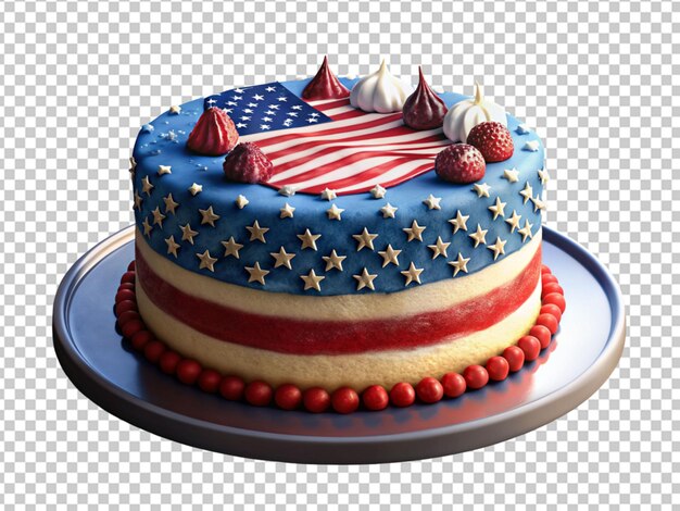 Variety of desserts on the table for july 4th party