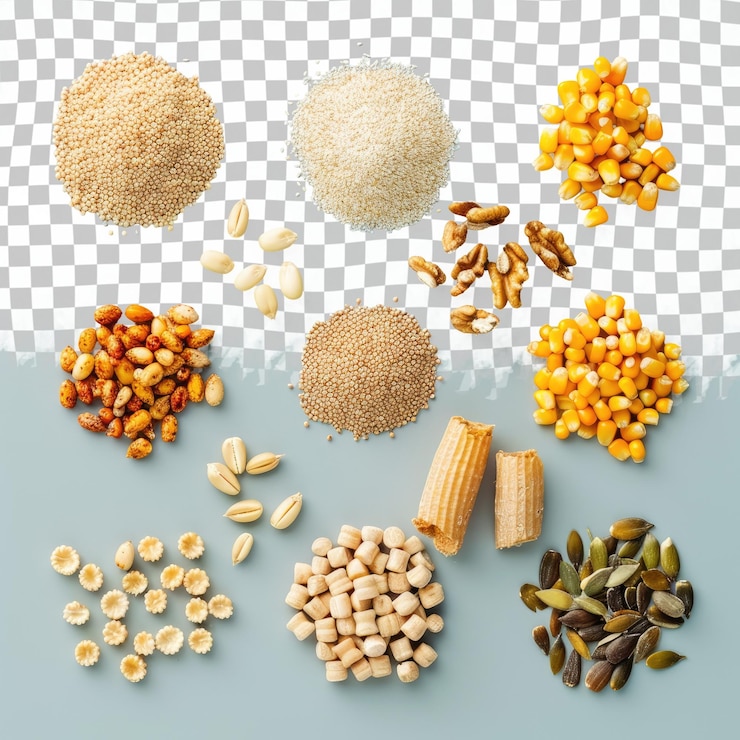PSD a variety of foods including corn corn corn and corn