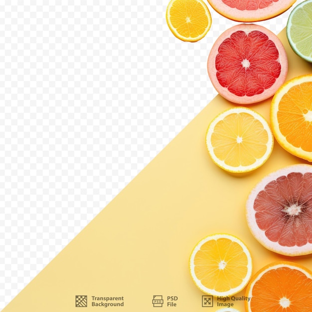 a variety of fruits are displayed on a white background