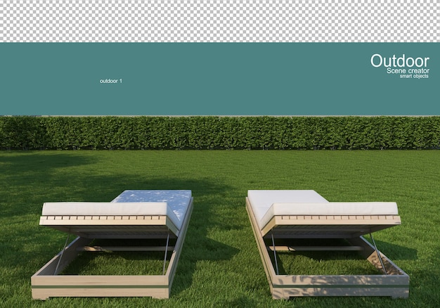 PSD variety of outdoor furniture