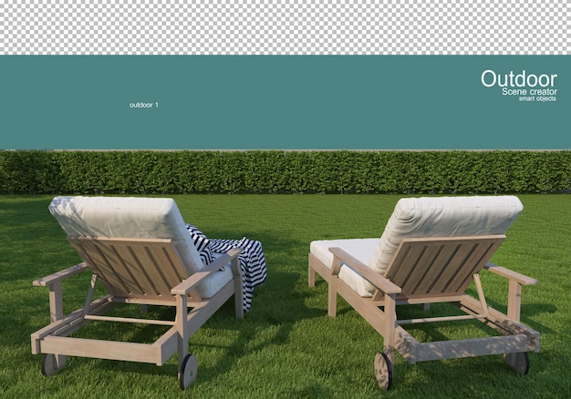 PSD variety of outdoor furniture