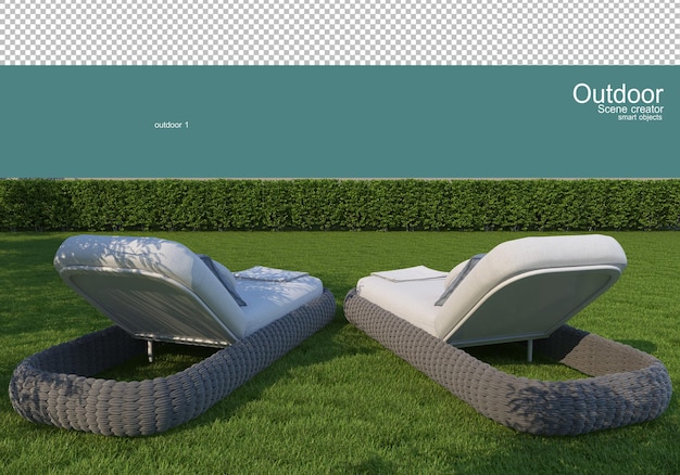 PSD variety of outdoor furniture