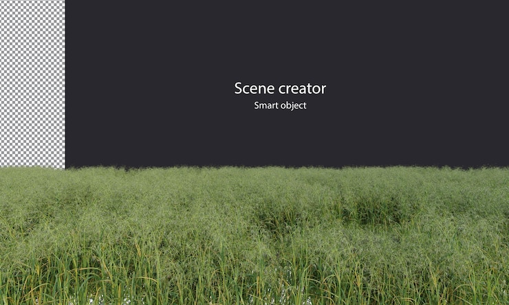 PSD 様々 な小さな植物分離エンバク植物クリッピング パス緑エンバク フィールド
