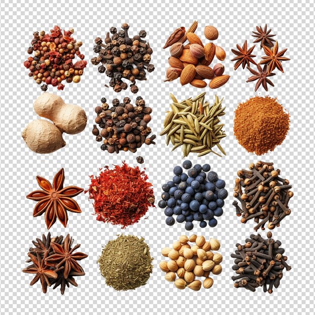 A variety of spices including one that has the word spice on it