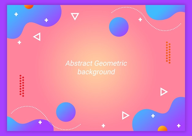 Värikäs geometrinen oranssi abstrakti tausta