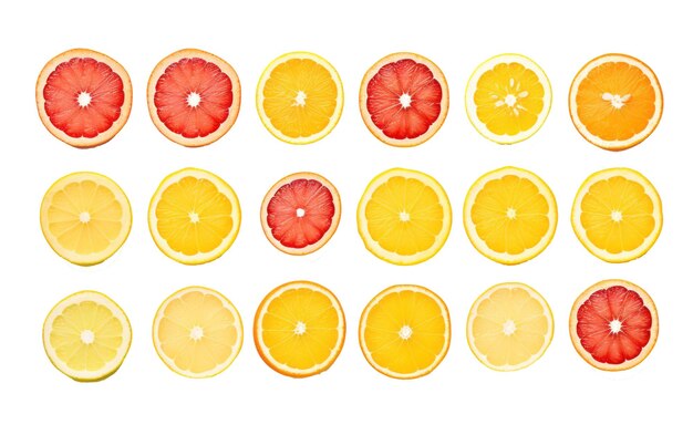 PSD various kind of lemons isolated