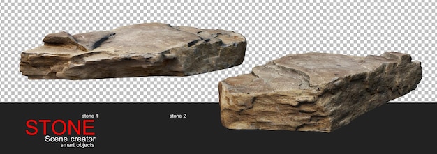PSD さまざまな種類の石