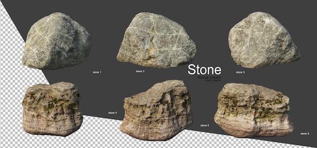 다양한 종류의 돌