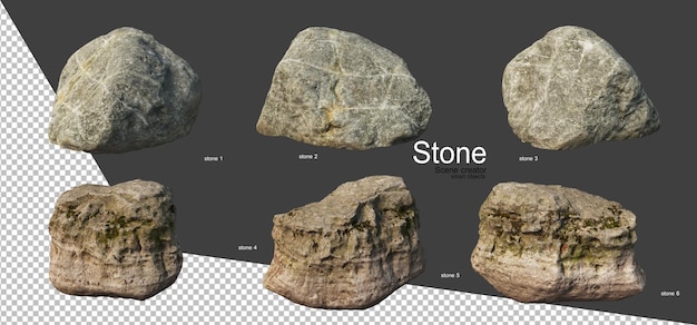 various types of stones
