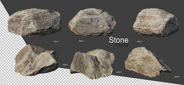 various types of stones
