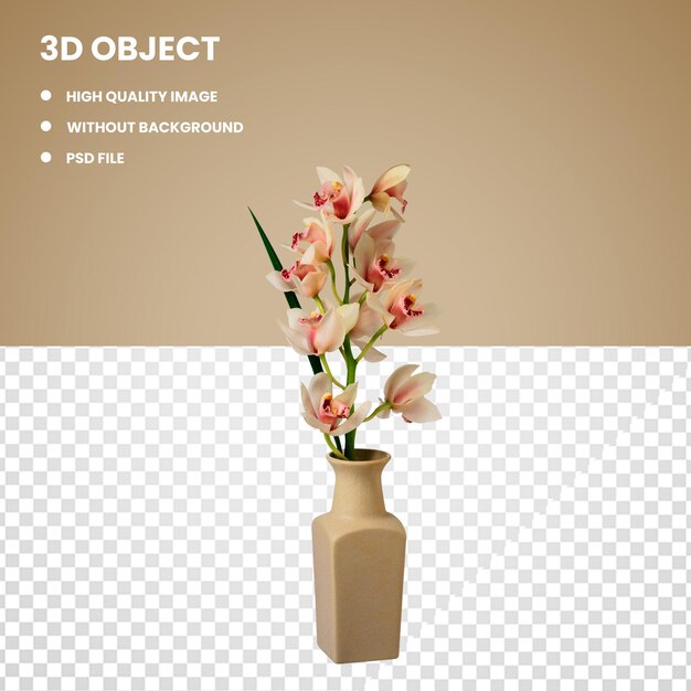 PSD vase flower