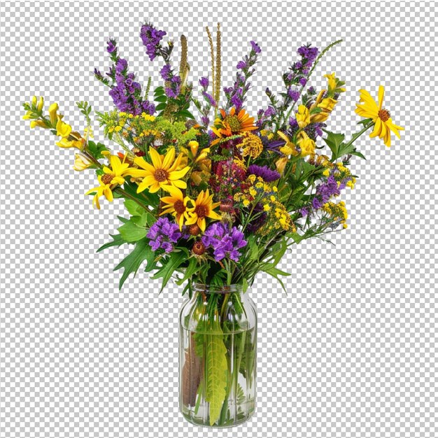 Vase with flowers decoration