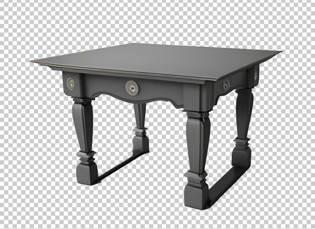 PSD vector 3d table for object presentation empty top table on isolated background