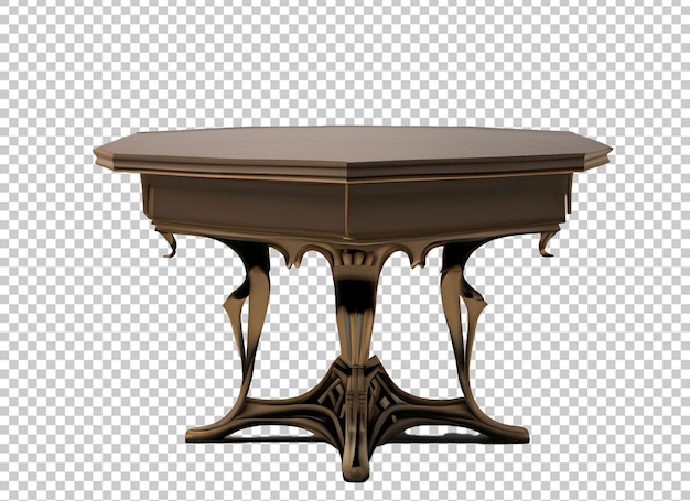 PSD vector 3d table for object presentation empty top table on isolated background