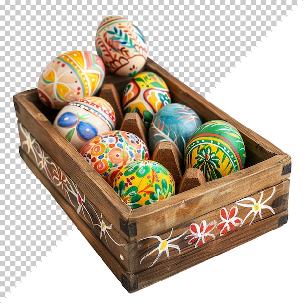 春の花で草に飾られたイースターウサギの卵をベクトルで飾った水彩画