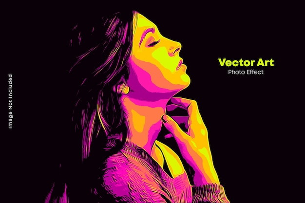 Vector foto-effect sjabloon