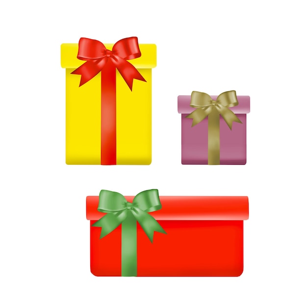 Vector handgetekende kerstcadeau collectie