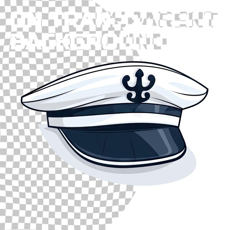PSD икона векторной морской шляпы на прозрачном фоне