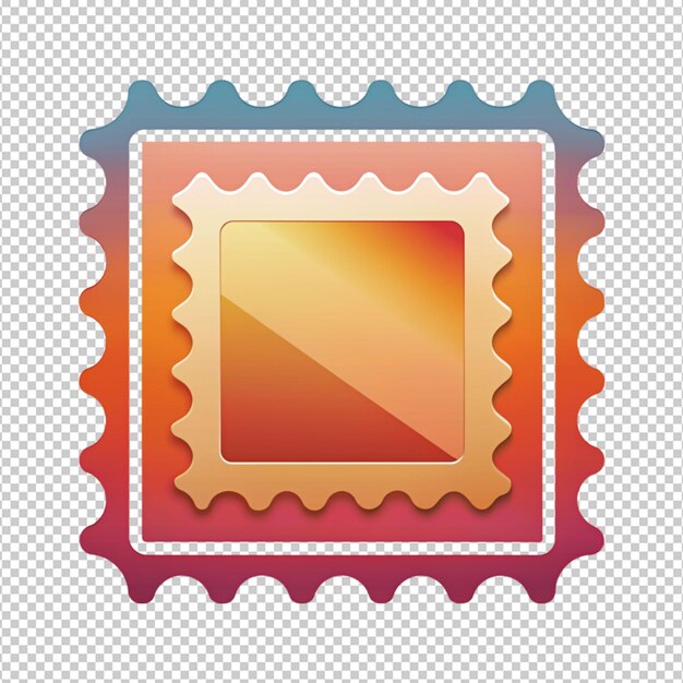 Vector icon of stamp on transparent background