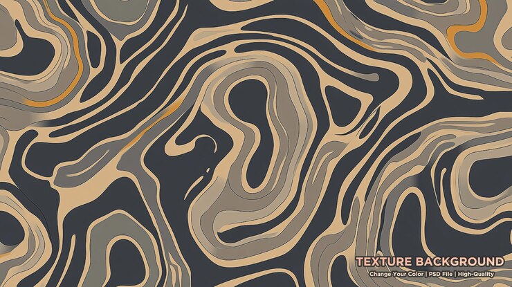 PSD vector illustration of ink marbling texture trendy gold background for design party invitation web