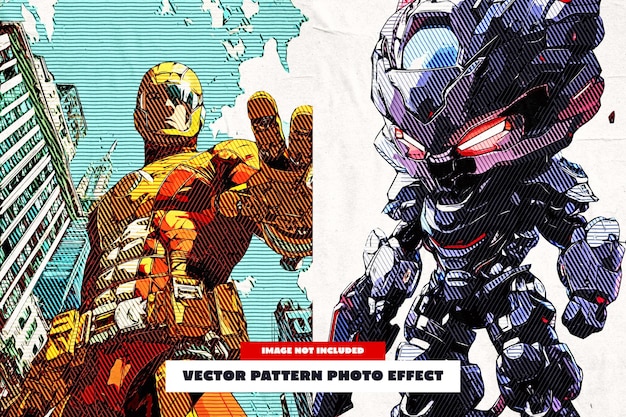 vector pattern photo effect for poster