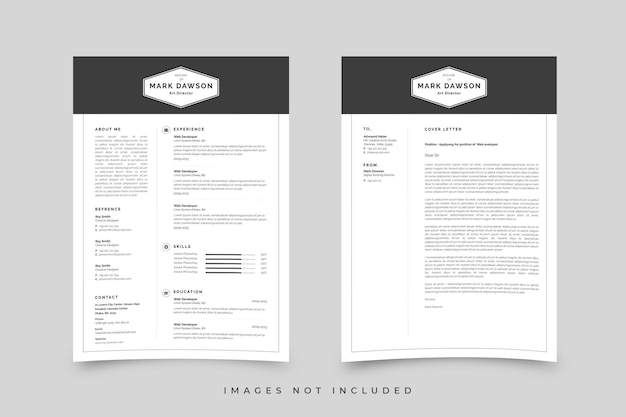 PSD vector resume designs template