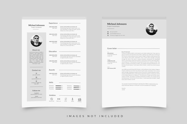 Vector resume designs template