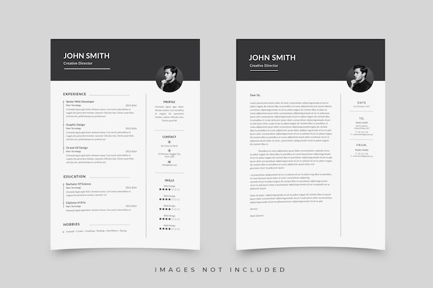 Vector resume designs template