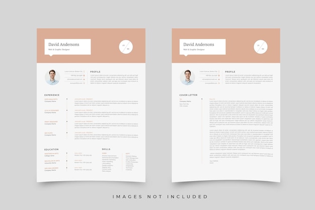 Vector resume template