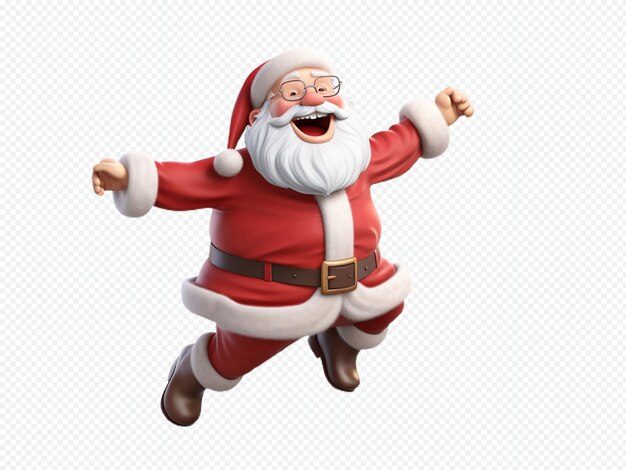 PSD vector santa claus transparent christmas event