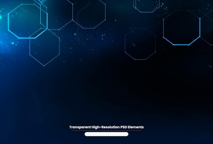 PSD vector scifi technology abstract dark blue light futuristic background