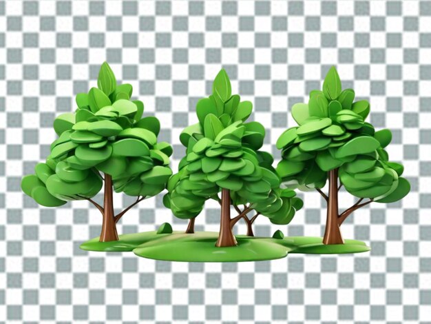 PSD vector tree on transparent background