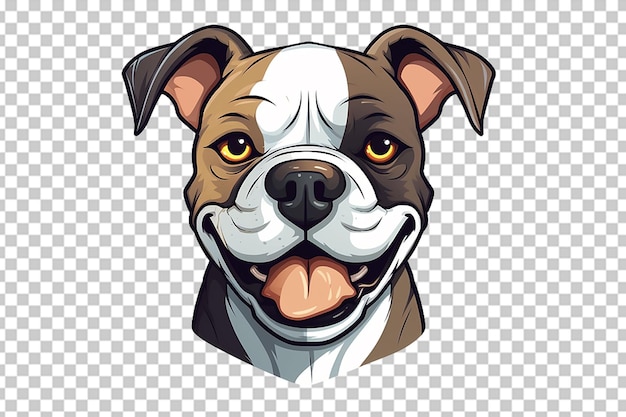 PSD vector van het hoofd van een hond