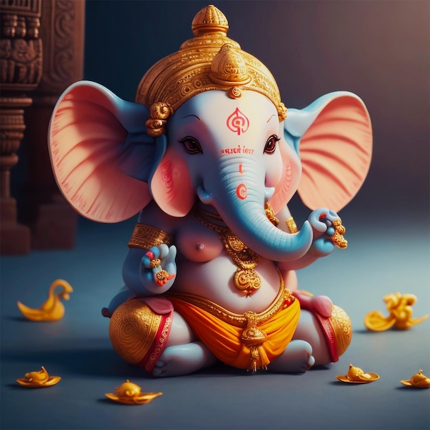 PSD vectorillustratie van ganesh chaturthi