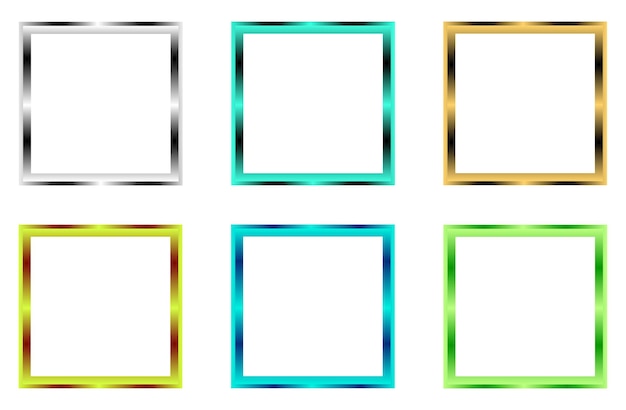 Vectorkunst met gouden frame