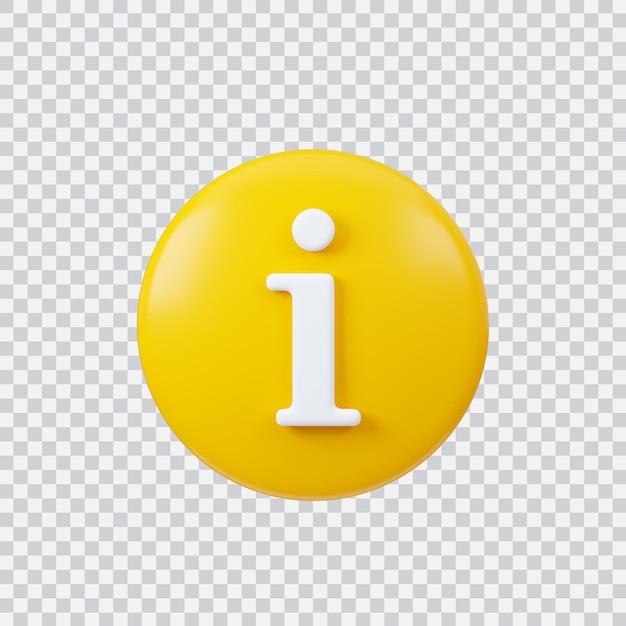 Veelgestelde vragen ondertekenen 3d render Interface-knop geïsoleerd op wit
