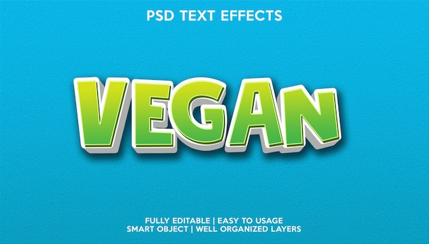 Vegan text effect