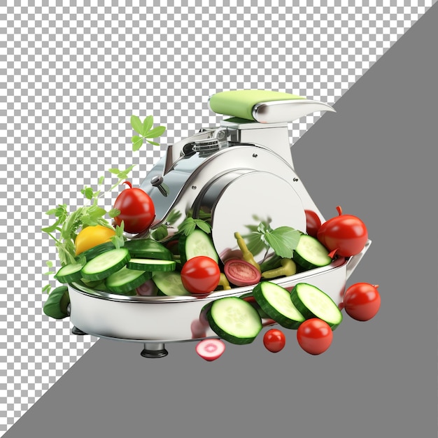 PSD vegetable chopper against transparent background ai generated