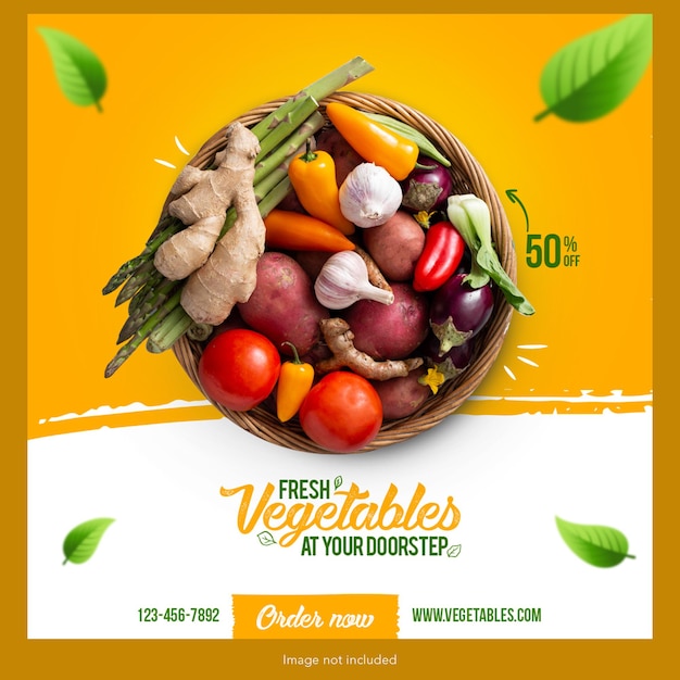 Vegetable Delivery Banner