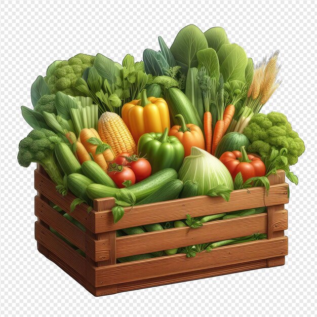 Vegetable mosaic masterpiece png