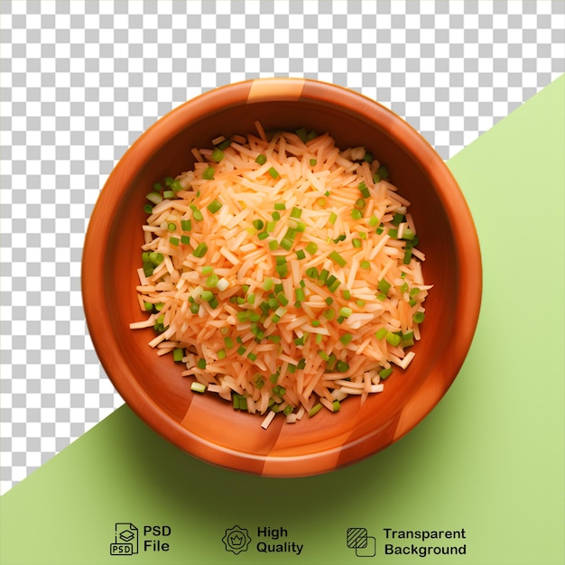 Vegetable salad in bowl isolated on transparent background include png file