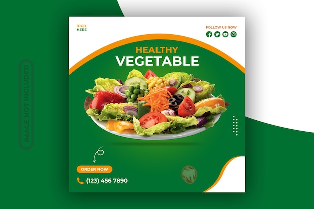 Vegetable Sale Social Media Post Template