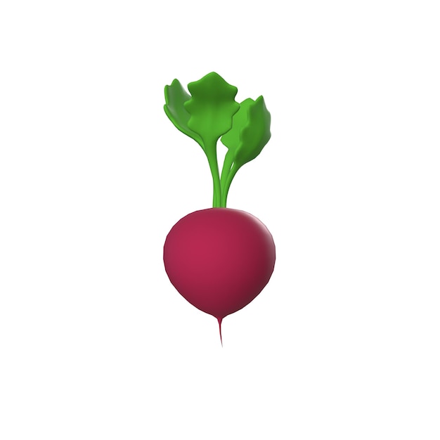 PSD vegetables 3d illustration