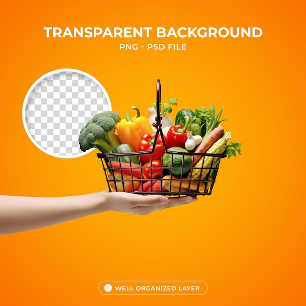 PSD vegetables and healthy foods png transparent