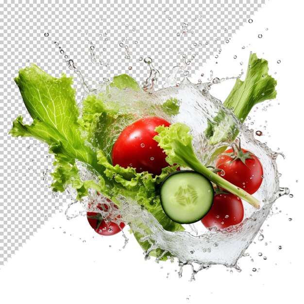 PSD vegetables isolated on transparent background