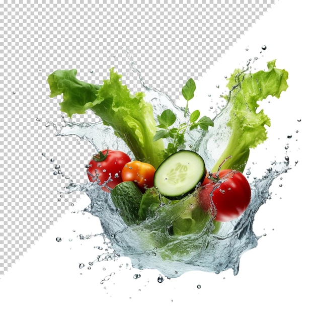 PSD vegetables isolated on transparent background