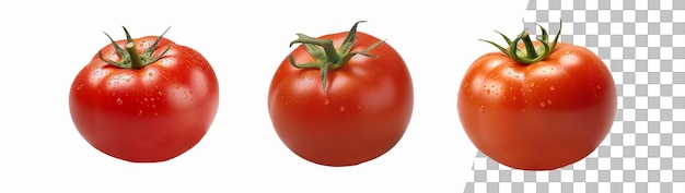 Vegitable tomatos with transparent background