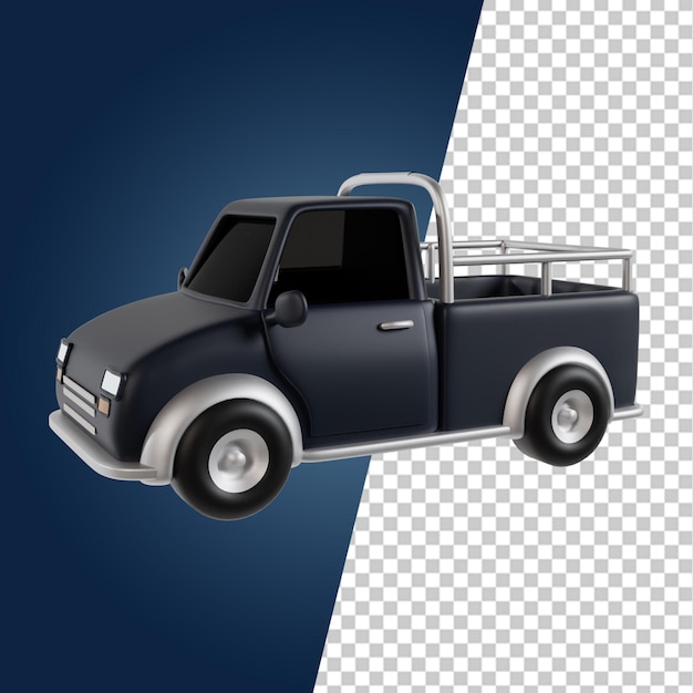 Vehicle 3d icons render clipart